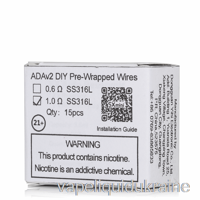 Vape Liquid Ukraine YiHi SXmini ADA V2 DIY Pre-Wrapped Wires 1.0ohm Coils